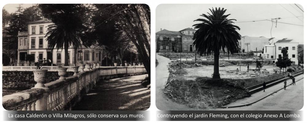 Parques de Vilagarcía en blanco y negro 